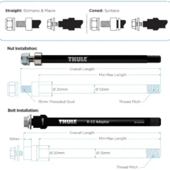 Achsadapter Shimano E-Thru 12 mm