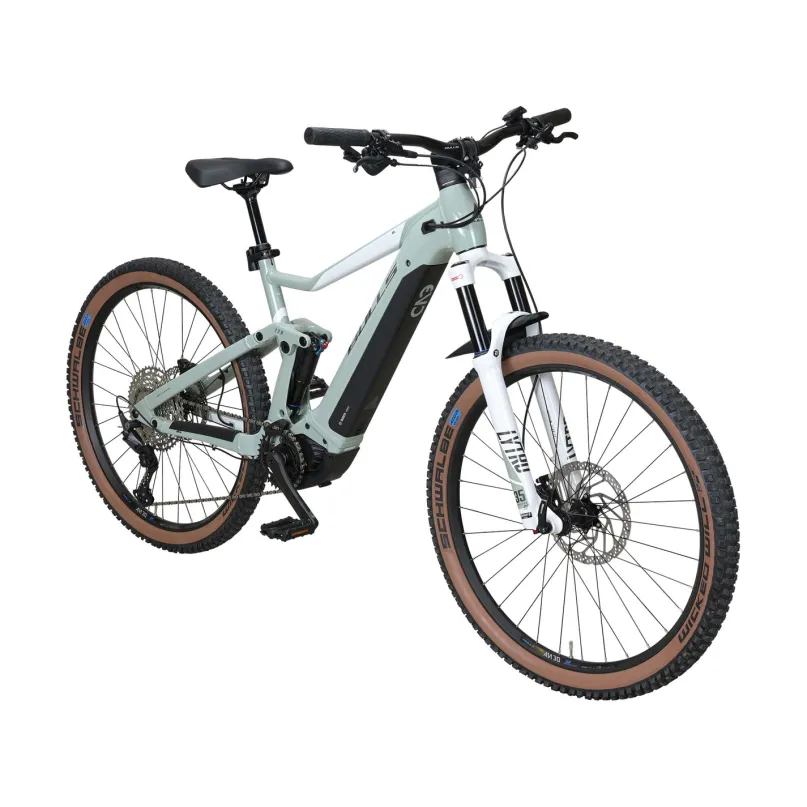 Aminga EVA 1 TR 625 Damen E-Bike Mountainbike Fully 27,5" grün