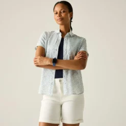Anti-Insect Travel Light kurzarm Travel Bluse Damen