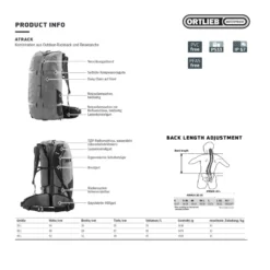 Atrack 45 l Outdoor-Rucksack schwarz
