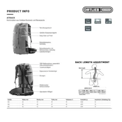 Atrack 35 l Outdoor-Rucksack schwarz