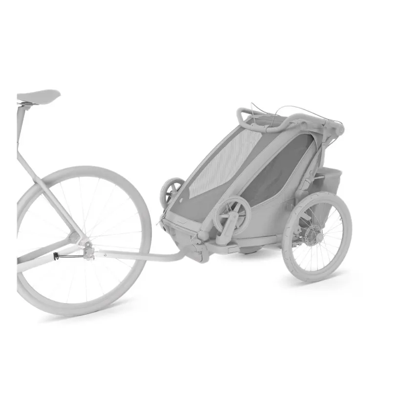 Axle Mount ezHitch Achsmontageplatte mit Schnellspanner für Kinderanhänger