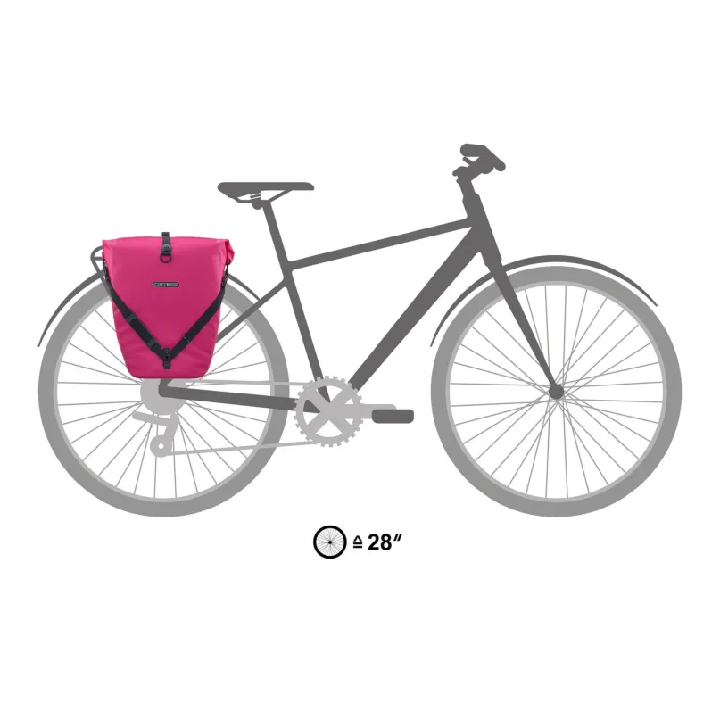 Back-Roller Cyber Fahrradtasche Pink