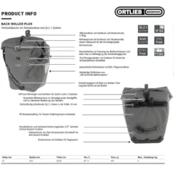 Back-Roller Plus Fahrrad-Packtasche (Schwarz)