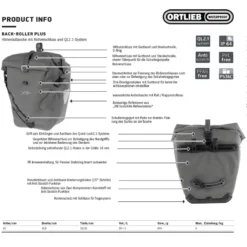 Back-Roller Plus Fahrrad-Packtasche (Denim)