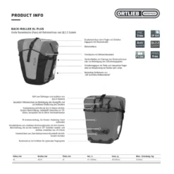 Back Roller XL Plus Fahrradtasche schwarz