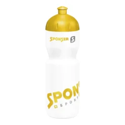 Bidon 750 ml Fahrrad Trinkflasche weiß/gold