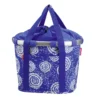 Bikebasket Fahrradkorb vorne für KLICKfix Lenkeradapter (batik strong blue)