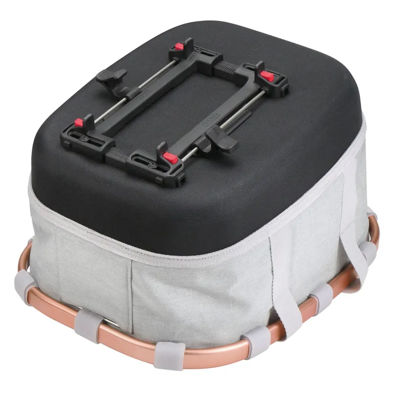 Bikebasket GT Fahrradkorb mit KLICKfix Uniklip 2 grau