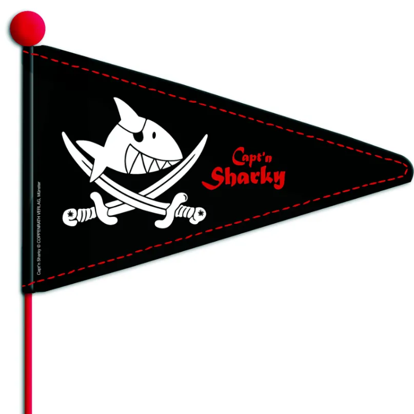 Captn Sharky Fahrrad-Wimpel