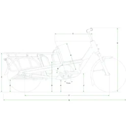 Cargowagen Neo 1 800 E-Bike Lastenrad 20" blau