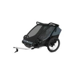 Chariot Cab 2 Fahrradanhänger Kinder grau