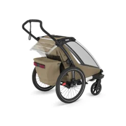 Chariot Cross 2 single Fahrradanhänger Kinder braun