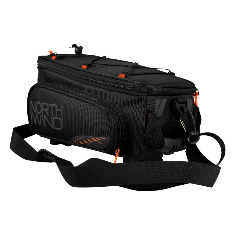 Classic Smartbag i-Rack II Gepäckträgertasche Schwarz-Orange