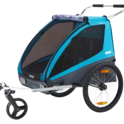 Coaster XT Fahrradanhänger Kinder 2 blau
