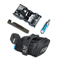 Combipack Mini Satteltasche + CO2 Team Multitool + CO2-Kartusche + Reifenheber