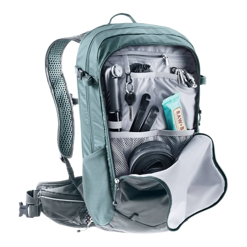 Compact 14+3 Fahrradrucksack türkis/grau