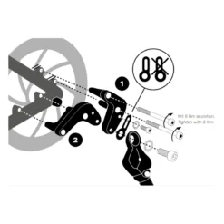 Disc-Adapter für AX 618 Fahrradständer