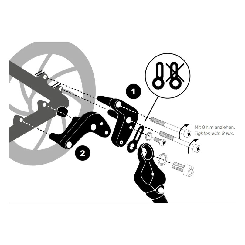 Disc-Adapter für AX 618 Fahrradständer