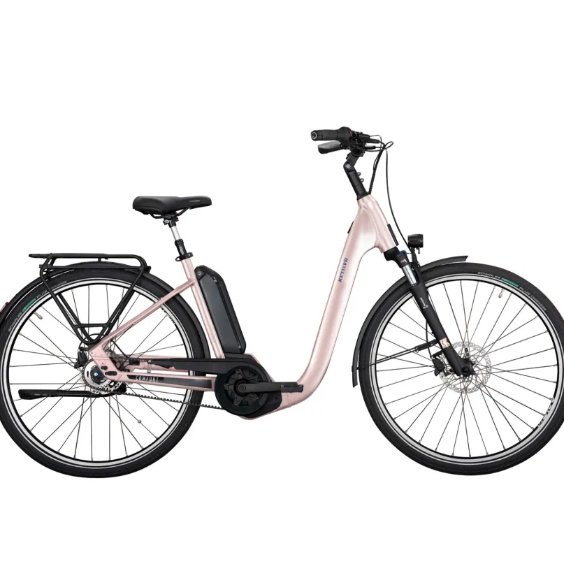 E-Comfort P5 Belt FL E-Bike City Bike Tiefeinsteiger 28" bronze
