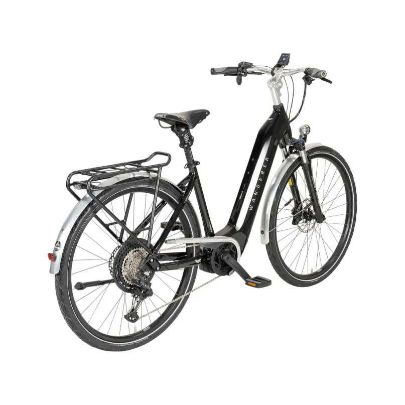 E-Tourer I-12 E-Bike Trekkingrad Tiefeinsteiger 28" schwarz
