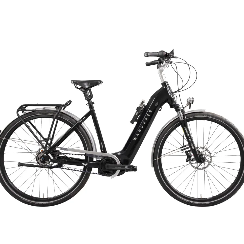 E-Tourer I-F5 E-Bike Trekkingrad Tiefeinsteiger 28" schwarz