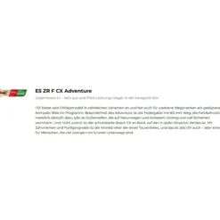 E5 ZR F CX Adventure 800 E-Bike Kompaktrad 20