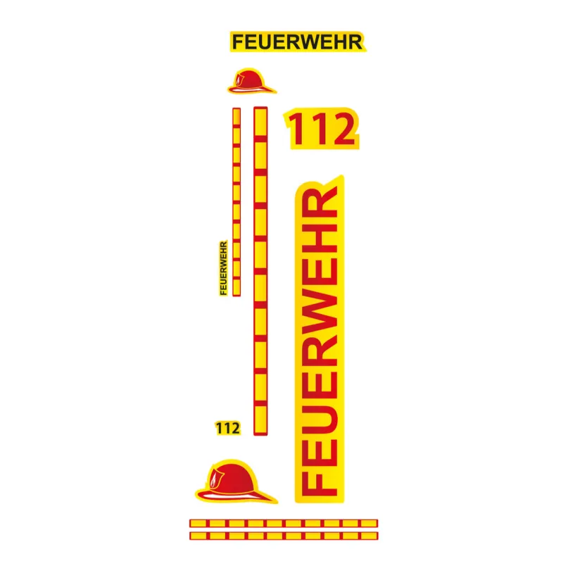 Fahrradaufkleber Feuerwehr