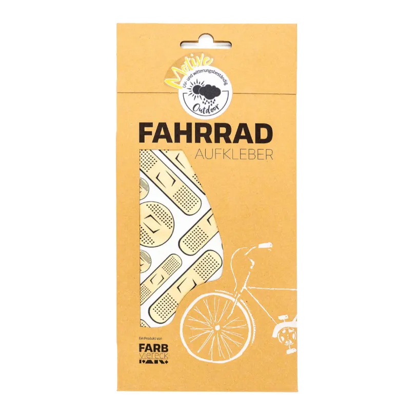 Fahrradaufkleber Pflaster