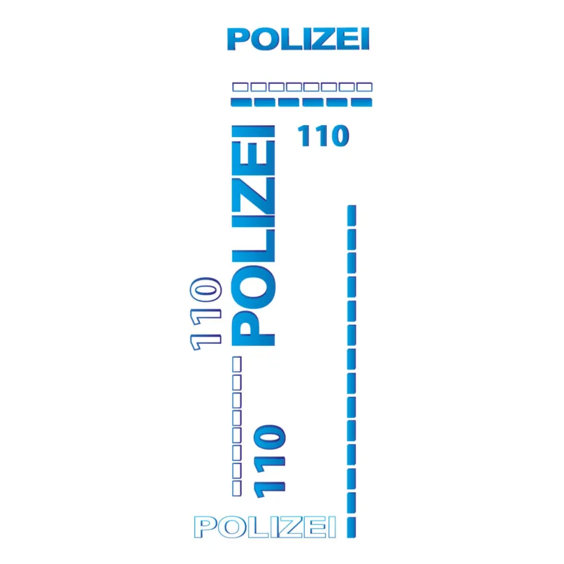 Fahrradaufkleber Polizei