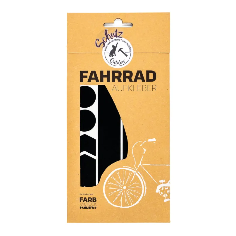 Fahrrad-Schutzaufkleber Set Maxi schwarz