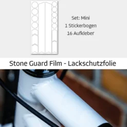 Fahrrad-Schutzaufkleber Set Mini transparent