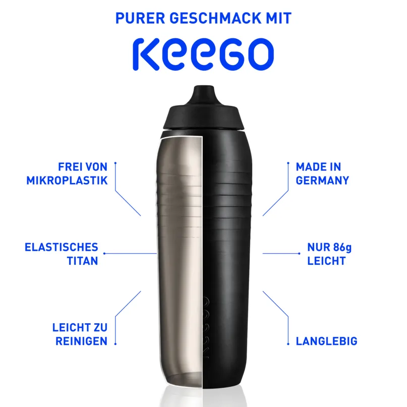 Fahrrad Trinkflasche 750 ml schwarz