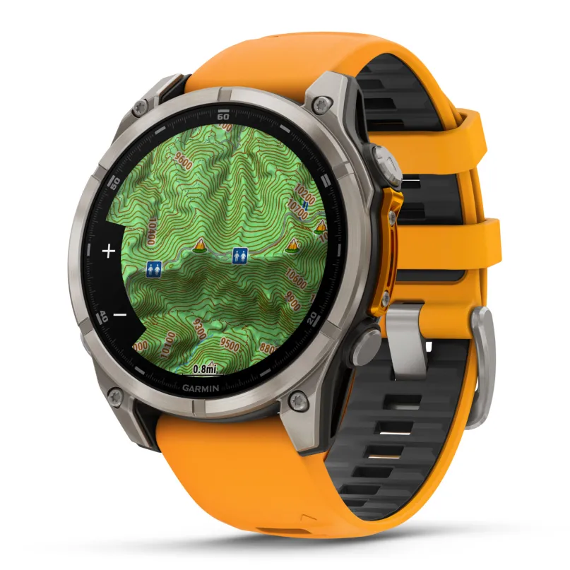 Fenix 8 AMOLED Smartwatch GPS orange-titan-graphit