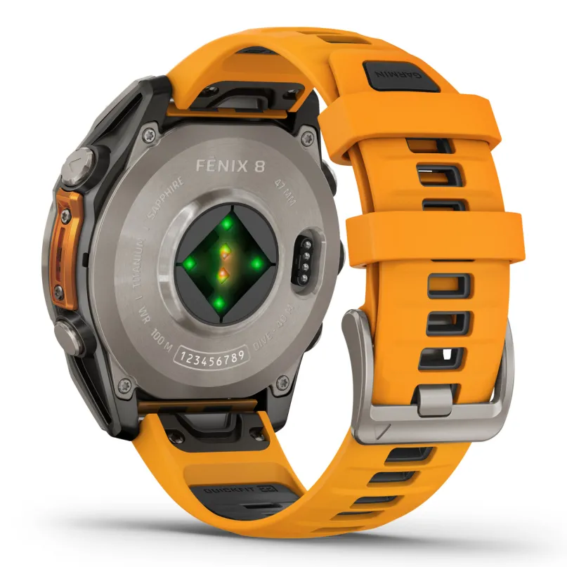 Fenix 8 AMOLED Smartwatch GPS orange-titan-graphit