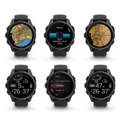 Fenix 8 AMOLED Smartwatch GPS schwarz-titan-carbongrau