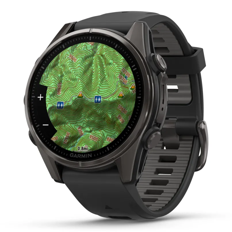 Fenix 8 AMOLED Smartwatch GPS schwarz-titan-carbongrau