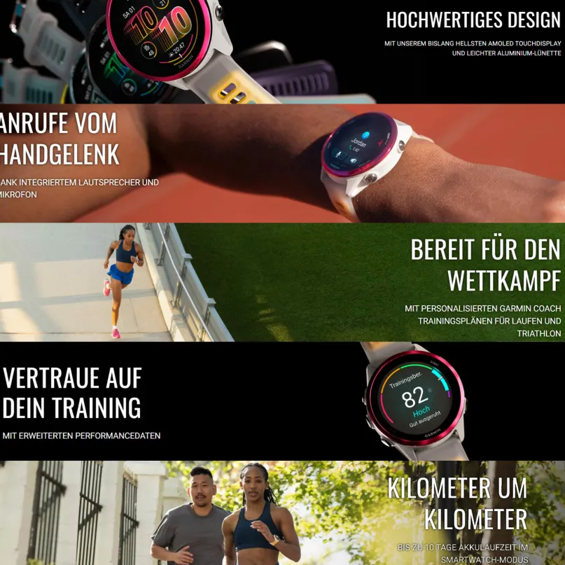 Forerunner 570 1,2" Smartwatch schwarz