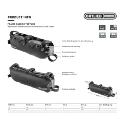 Frame-Pack RC 3 Toptube 3 l Rahmentasche schwarz