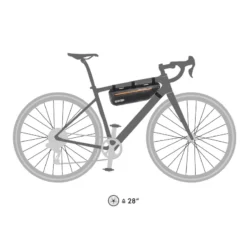 Frame-Pack Toptube 3 l Bikepacking-Rahmentasche schwarz