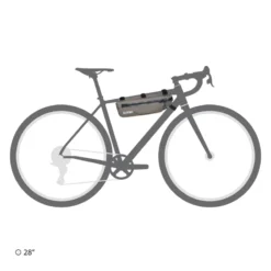 Frame-Pack Toptube 3 l Bikepacking-Rahmentasche braun