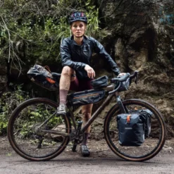 Gravel-Pack Fahrradtaschen Paar schwarz
