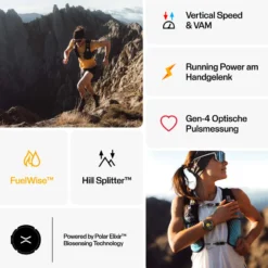 Grit X2 Pro Outdoor Multisport Smartwatch grau