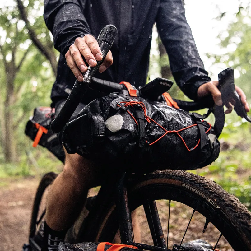 Handlebar-Pack 15 L Bikepacking-Lenkertasche schwarz