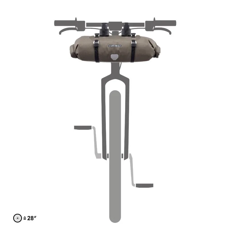 Handlebar-Pack 9 L Bikepacking-Lenkertasche braun