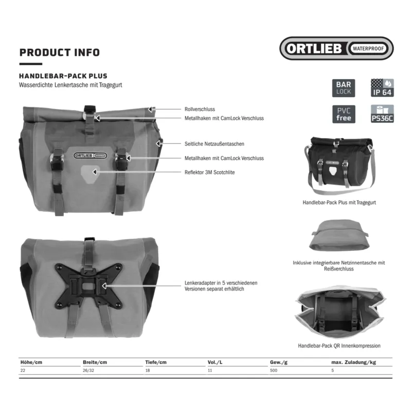 Handlebar-Pack Plus Lenkertasche