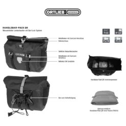 Handlebar-Pack QR Lenkertasche Fahrrad braun