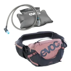 Hip Pack Pro 3 Gürteltasche Fahrrad grau/pink inkl. 1,5 l Trinkblase