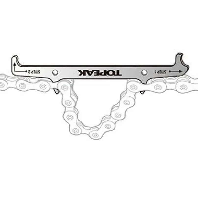 Kettenhalter und -verschleißlehre Chain Hook & Wear Indicator