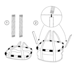 KLICKfix Bikebasket Fahrradkorb vorne twist berry